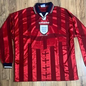 England Umbro Football 1998-1999 Away Football Shirt Soccer Jersey Sz 2 XL